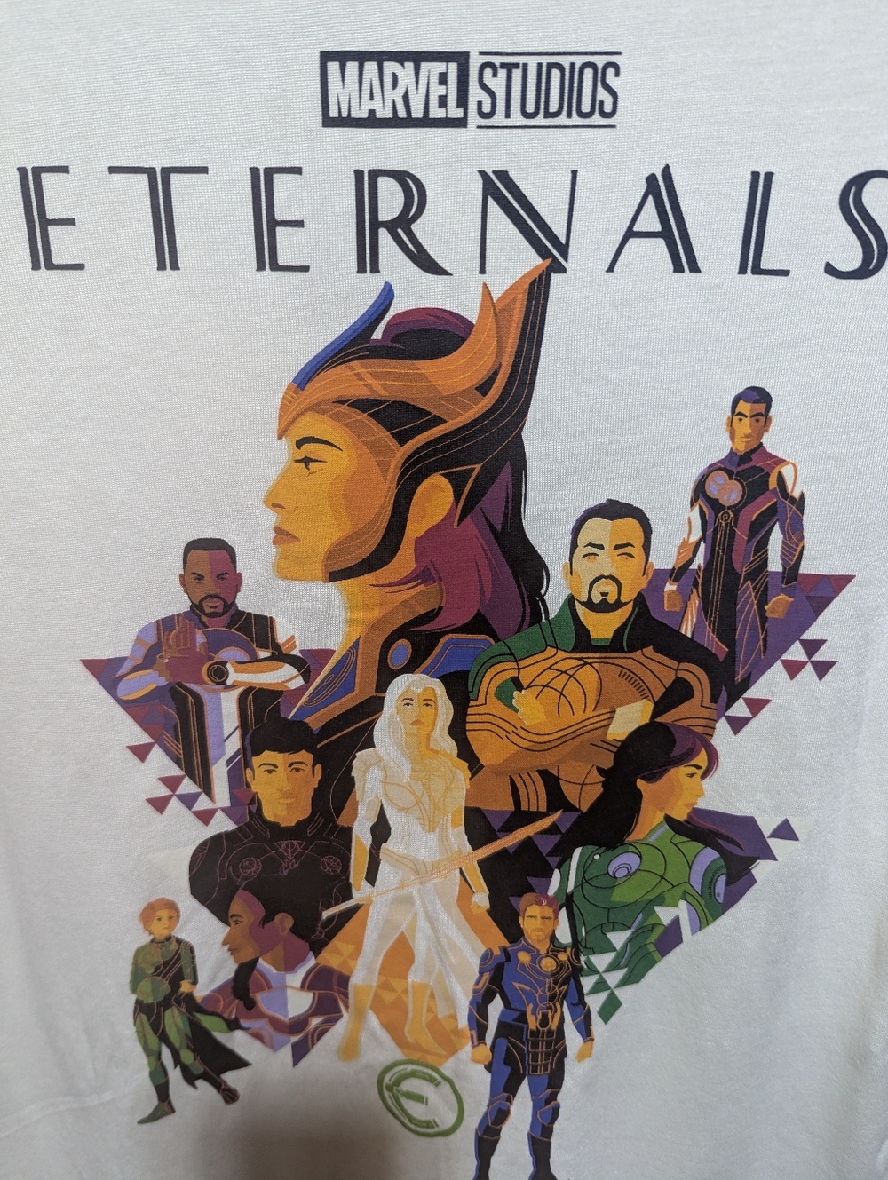 Marvel women's Juniors graphic t Shirt eternals Medium  Short Sleeve (7-9) W-307 - Picture 4 of 6